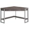 Homeroots 30 in. Particle Board & Silver Metal Computer Desk 333554 - alternate 5